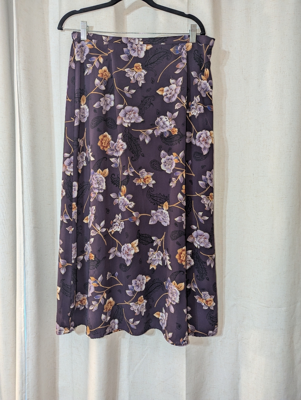 Vintage Whimsigoth 90s 2000s Floral Maxi Skirt